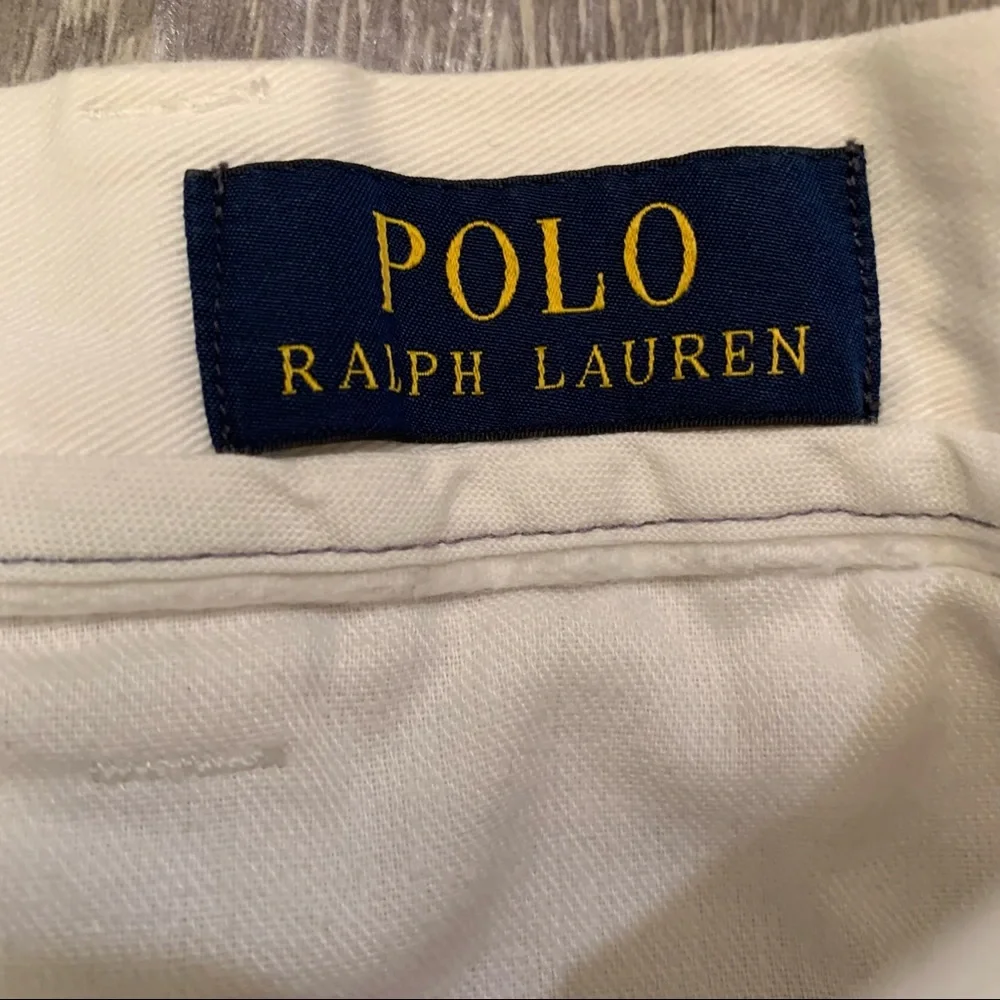 Polo Ralph Lauren Classic Fit 9” White Chino Shorts Men’s‎ Size 40